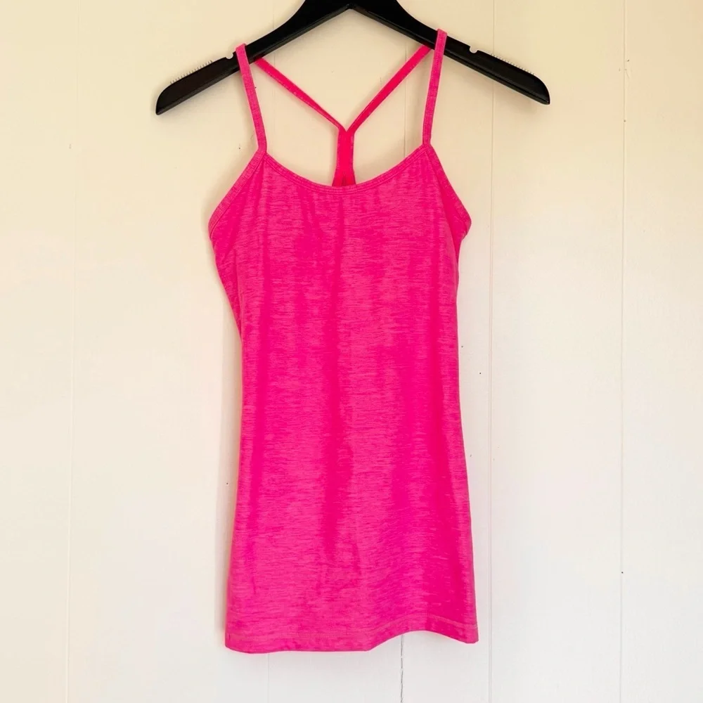 LULULEMON Power Y Racerback Tank Top Bright Hot Pink 6
